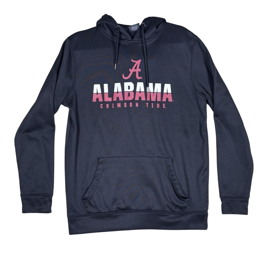 Colosseum‎ Alabama Crimson Tide Mens Black Performance Hoodie Sweatshirt Medium